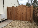 Softwood treated brown with Bowman side gate